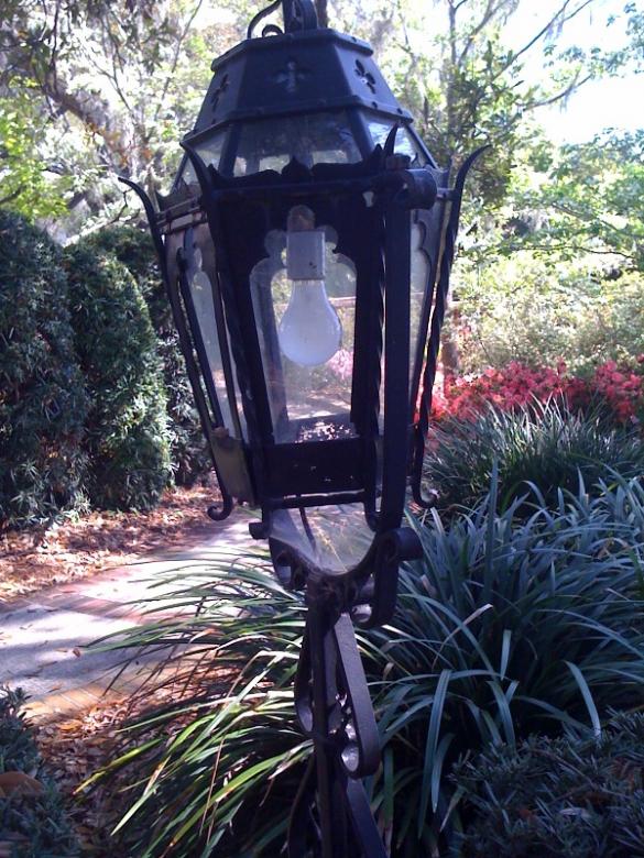 Lamp Post in Italian Garden