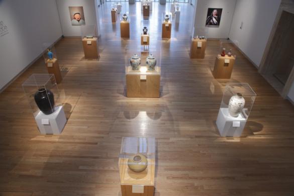 Overhead View of the Silk Road Exhibition