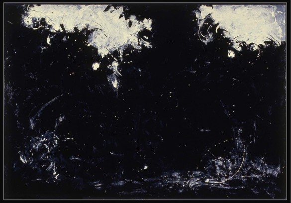 Richard N. Chamberlain, Inside Black, 1988, enamel and oil on panel.  © Richard Chamberlin. 