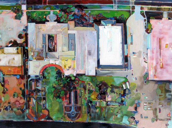Christina Foard, Cummer Museum of Art & Gardens, Aerial, 2011, oil on canvas, 36 x 48 in., Museum Purchase, AP.2011.5.1