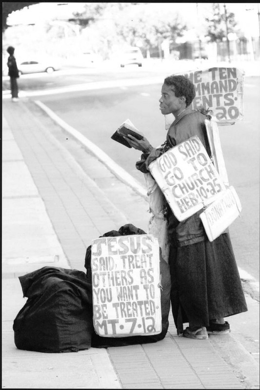 Ronald W. Bayles, Street Preaching, 2009, photograph, 6 x 9 in., Courtesy of the Artist.
