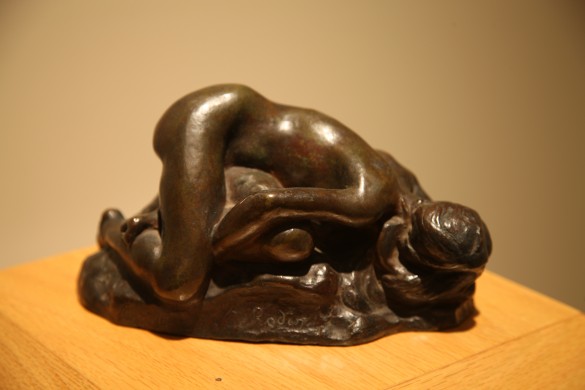 Auguste Rodin, (French 1840 – 1917), Young Girl Reclining, c. 1884-1885, bronze, 5 x 9 in., Bequest of Ninah M. H. Cummer, C.0.343.1.