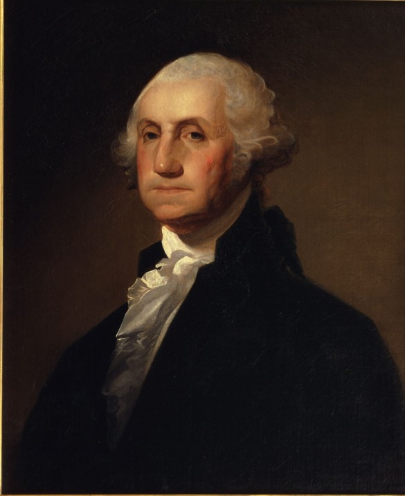 Gilbert Stuart (American, 1755 – 1828), George Washington, c. 1803, oil on canvas, 26 ¼ x 21 ¼ in., Purchased with funds from the Mae W. Schultz Charitable Lead Trust, and additional gifts from The Frank Barker Family and Diane DeMell Jacobsen Ph.D. in memory of Thomas H. Jacobsen, AP.2008.1.1.