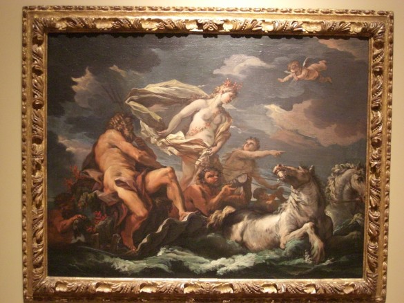 Alessandro Gherardini (Italian,1655 – 1723), Triumph of Neptune and Amphitrite, c.1688 – 1689, Oil on canvas, 30 1/4 x 39 7/8 in., Gift of Mr. and Mrs. Kendrick Guernsey, AG.1972.16.1. 