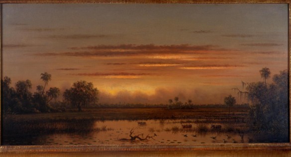 Martin Johnson Heade (American, 1819 - 1904), The St. Johns River, c.1890s, oil on canvas, 13 x 26 in., Purchased with funds from Membership Contributions, AP.1966.29.1.