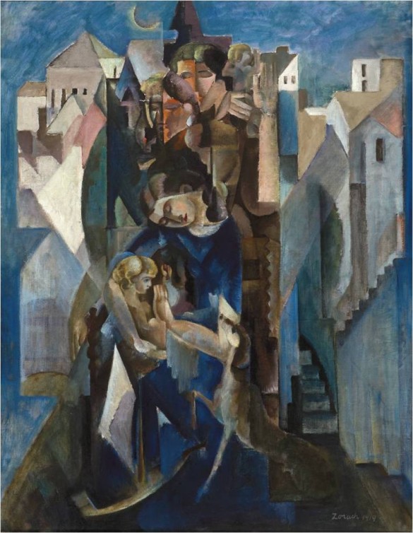 William Zorach (1887–1966), Interior and Exterior , 1919, Oil on canvas, Collection of John and Susan Horseman.