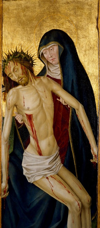 School of Picardy, Pietà, c. 1460–1470, Oil on panel,