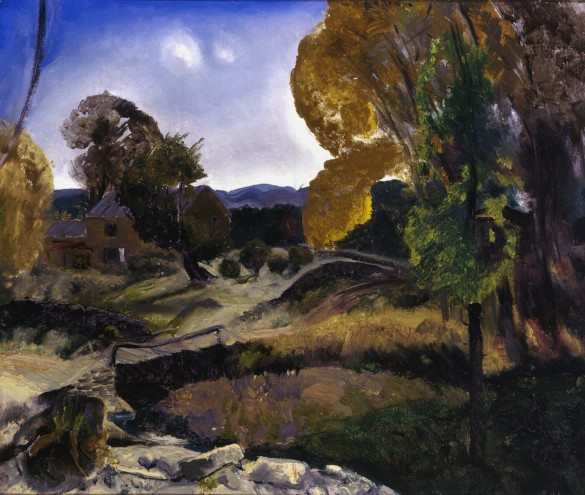 George Wesley Bellows (1882 – 1925), Little Bridge, Woodstock, 1920, Oil on canvas, Collection of John and Susan Horseman