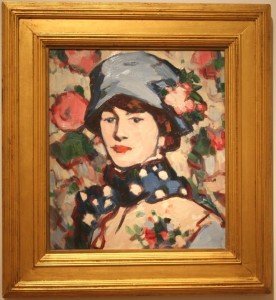 J.D. Fergusson, The Spotter Scarf, Anne Estelle Rice, c. 1908, oil on board, collection of Bob and Isabelle Davis