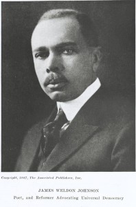 James Weldon Johnson, 1911. Photographs and Prints Division, Schomburg Center for Research in Black Culture, The New York Public Library, Astor, Lenox and Tilden Foundations.